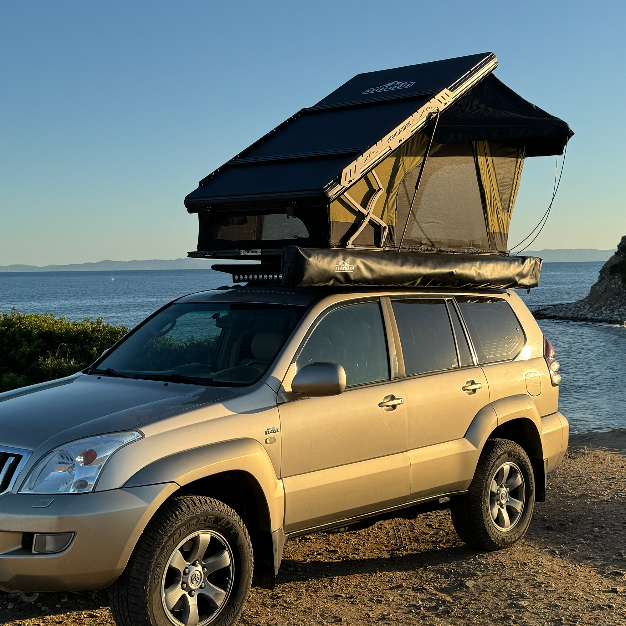 Overlander Nomad Eco-Green Car Roof Tent